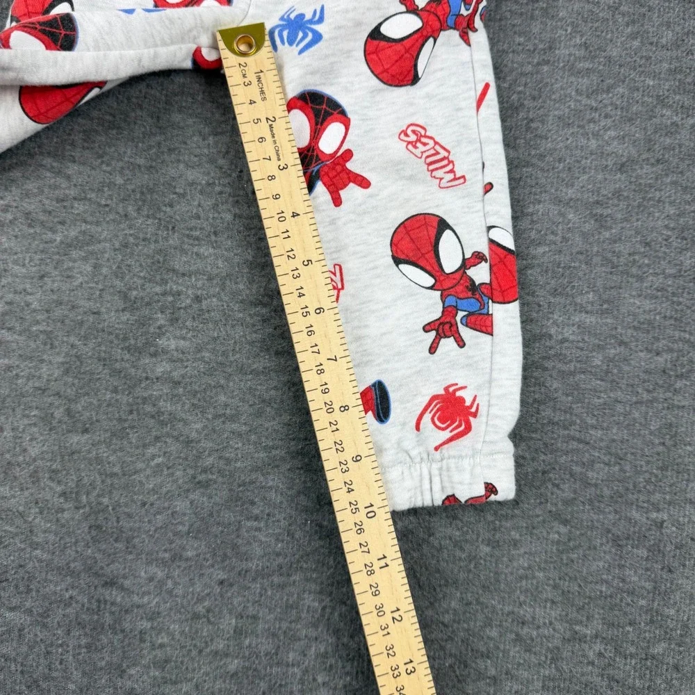 Marvel‎ Spidey and His Amazing Friends Jogger Pants Kids 9M Gray Fleece